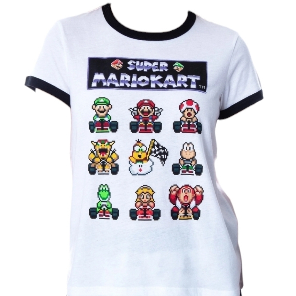 Super Mario Kart Super NES 2PC Pajama/Lounge Set - Picture 6 of 15